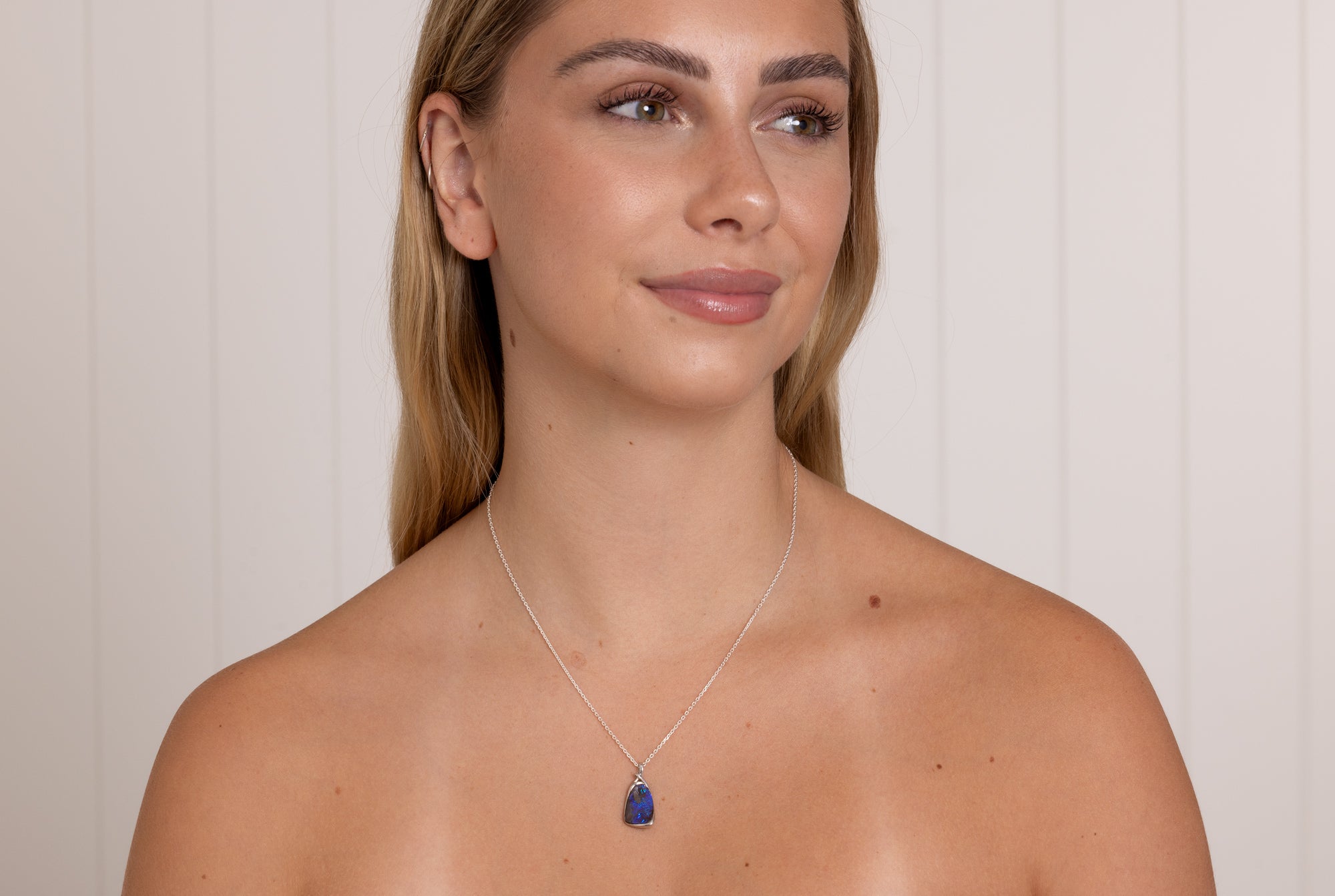 Sterling Silver 4.80 ct Boulder Opal Pendant