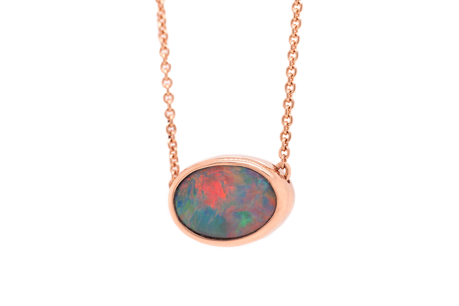 18kt Rose Gold Johanna Opal Necklace