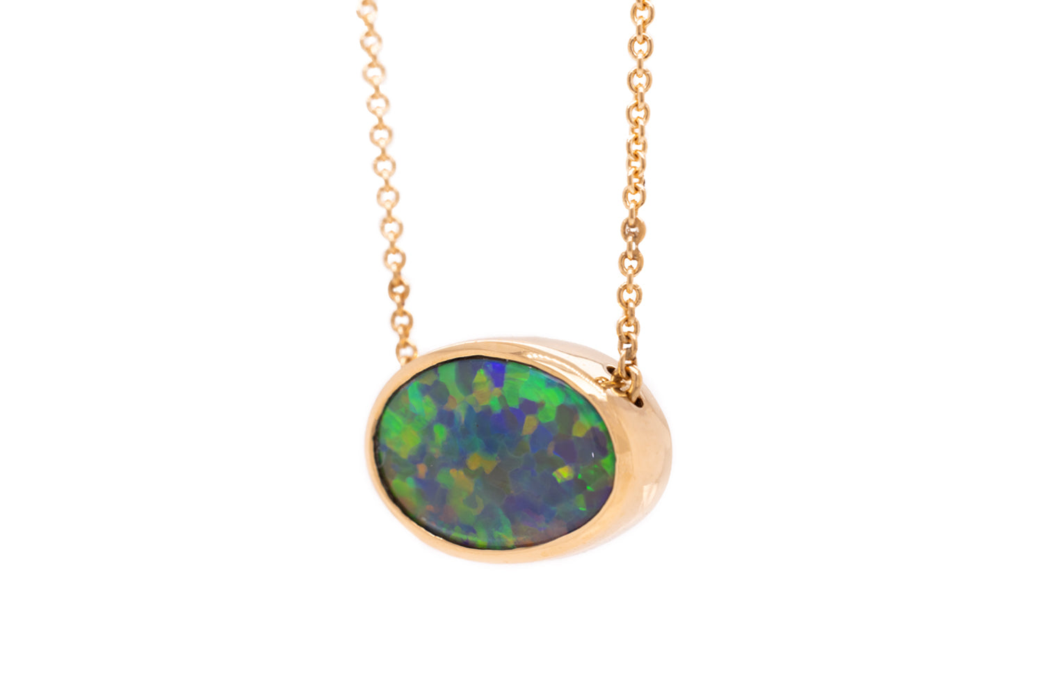 18kt Yellow Gold Johanna Opal Necklace