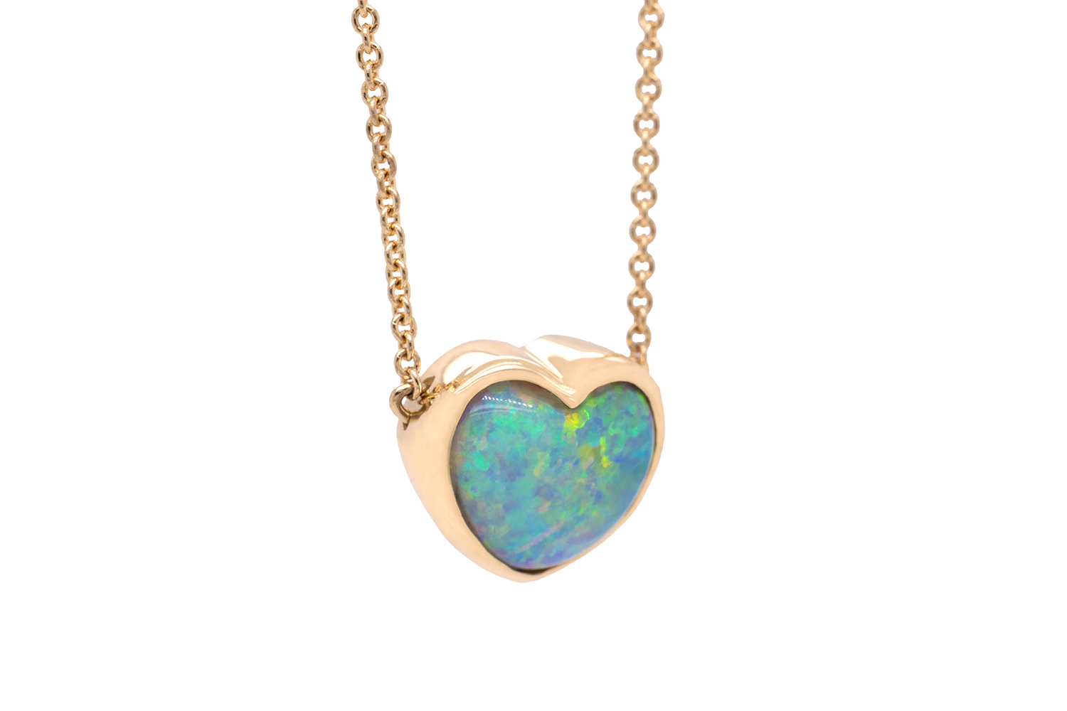 Johanna Necklace Gold with 2.13ct Crystal Opal