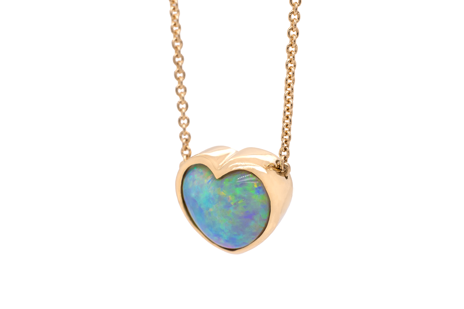 Johanna Necklace Gold with 2.13ct Crystal Opal