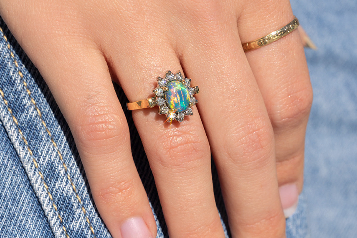 Custom Opal Engagement Rings