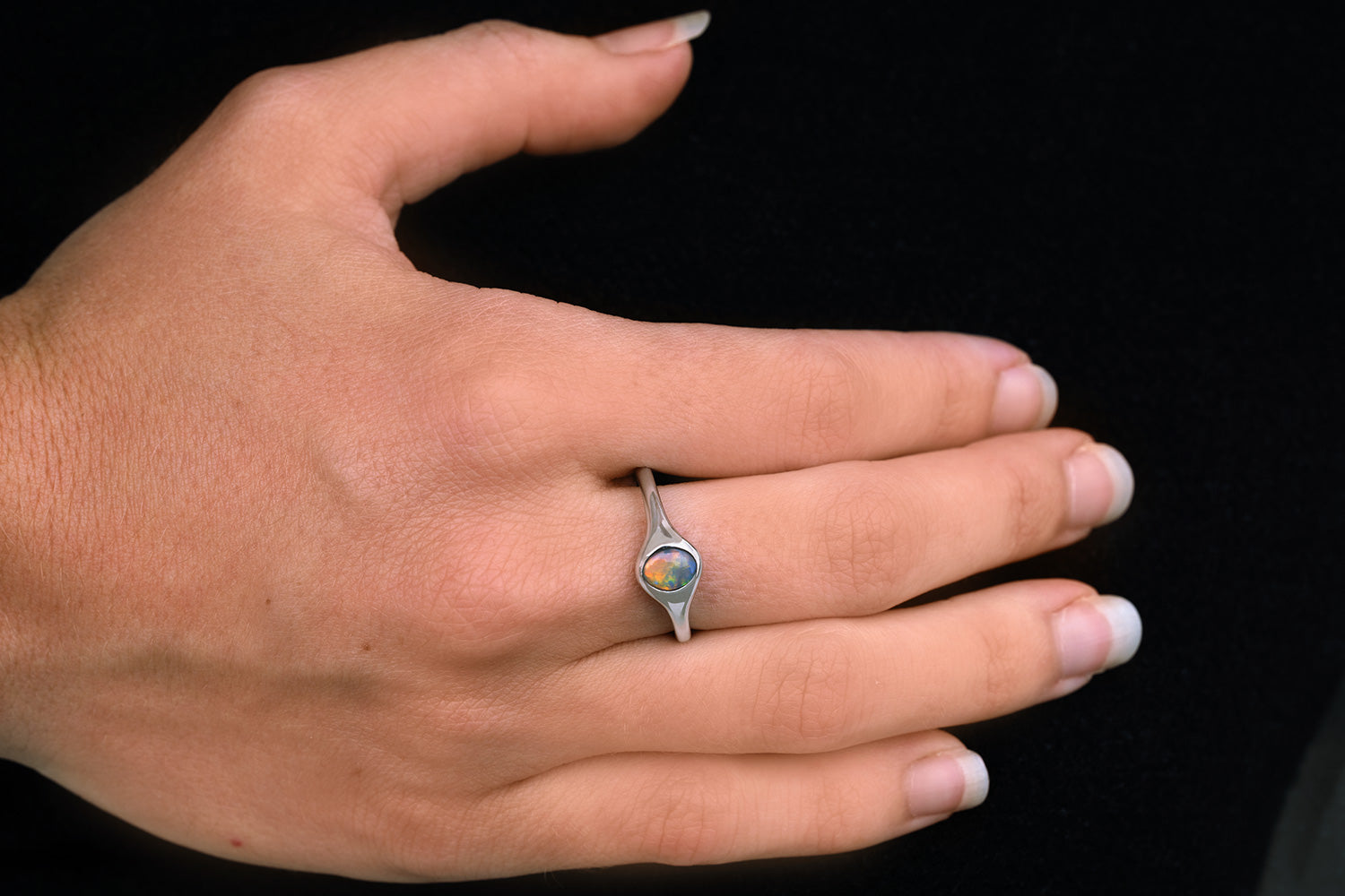 Sterling Silver Stephanie Opal Ring