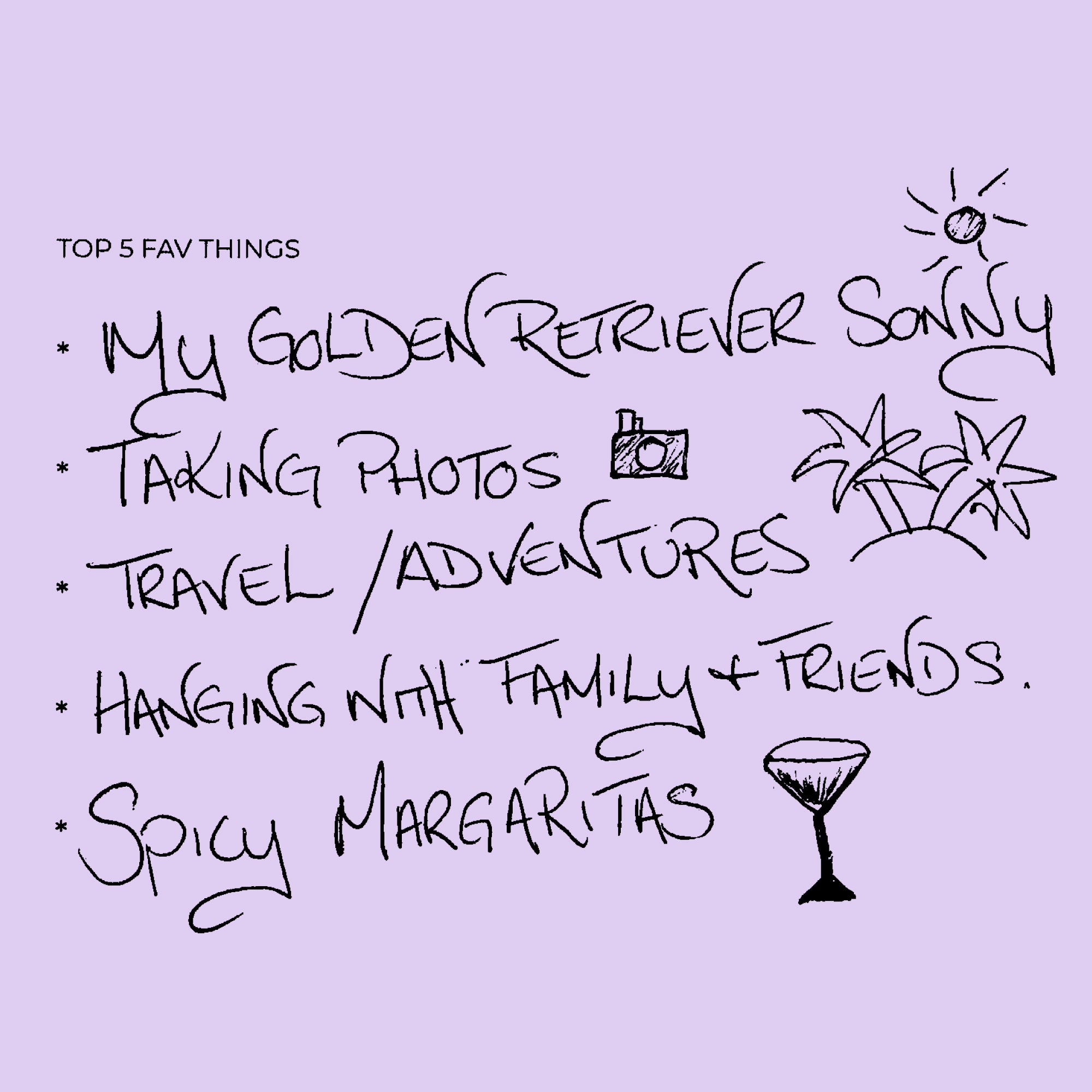 Tamika's Top 5 Favorite Things