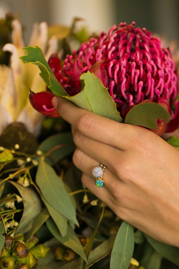 Tatiana Sterling Silver Ring with 1.99ct Crystal Opal
