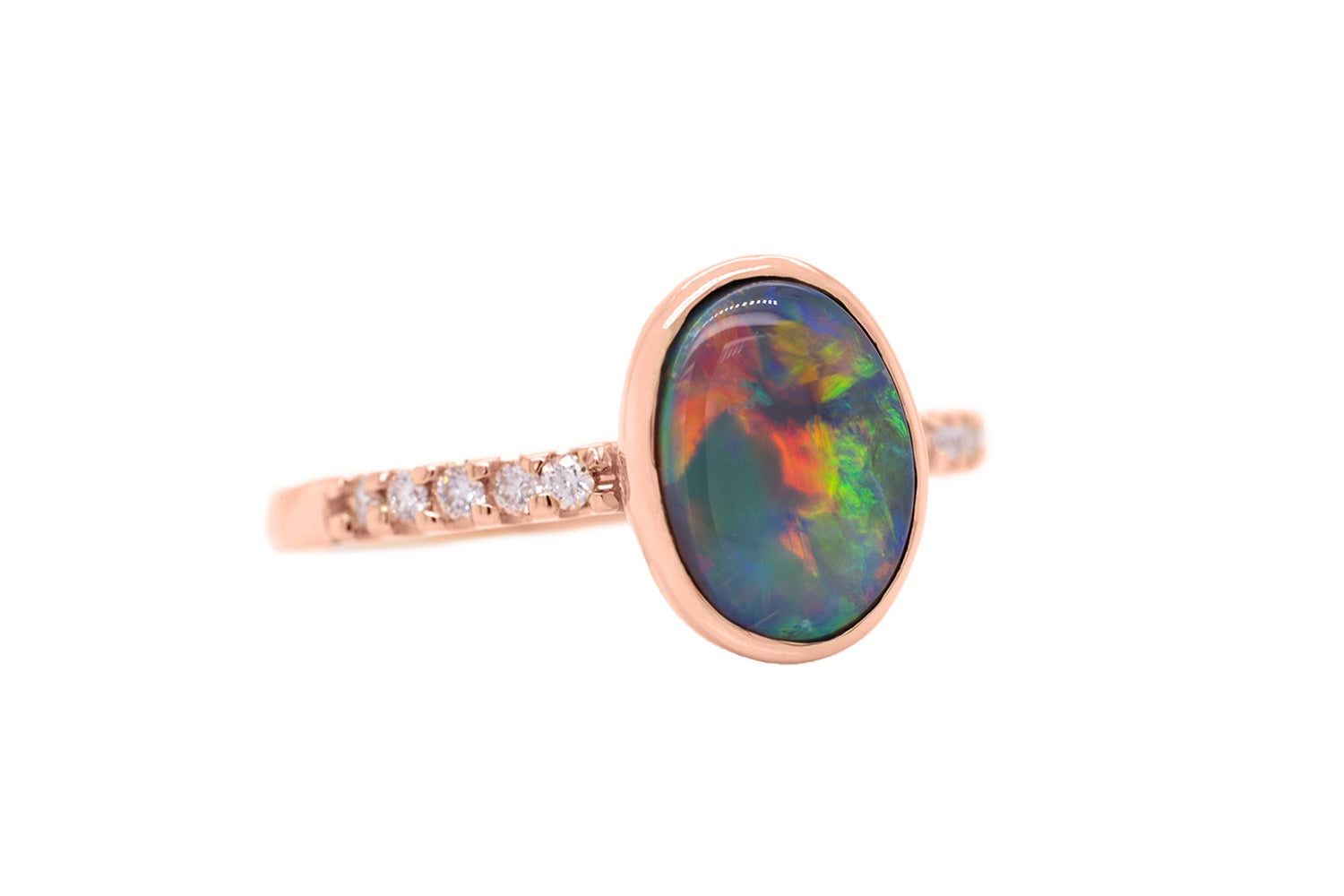 18kt Rose Gold Tatiana Diamond Ring