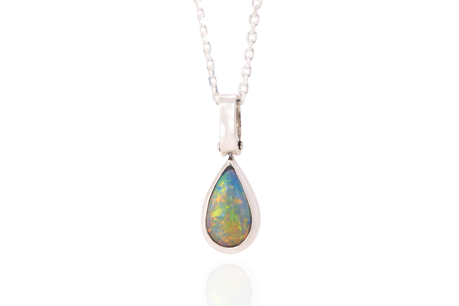 Tatiana Pendant Sterling Silver with 0.81 ct Crystal Opal