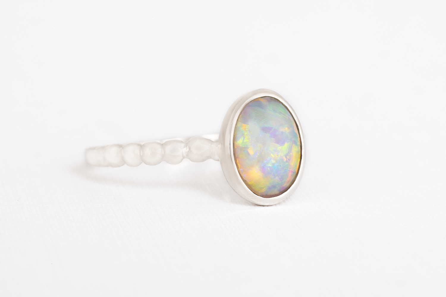 Sterling Silver Opal Tatiana Ring