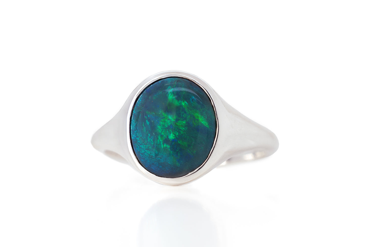 Valentina Grande Ring Sterling with 2.22ct Black Opal