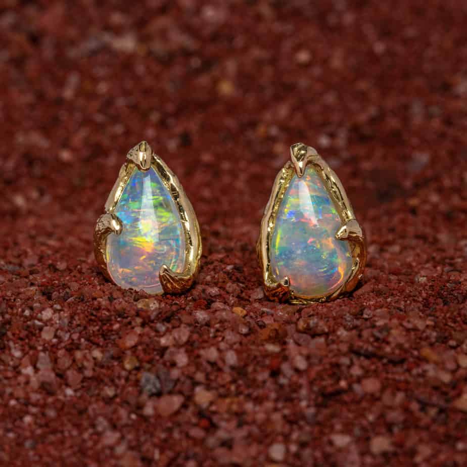 Kindred Opal Earrings Gold