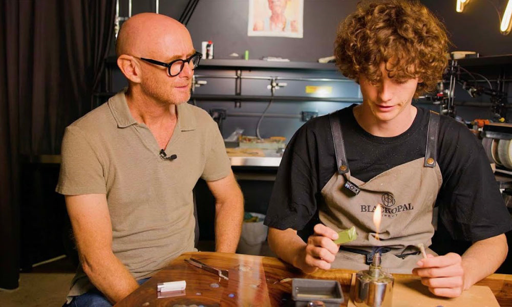 Justin and Saxon Thomas YouTube Opal Cutting Video