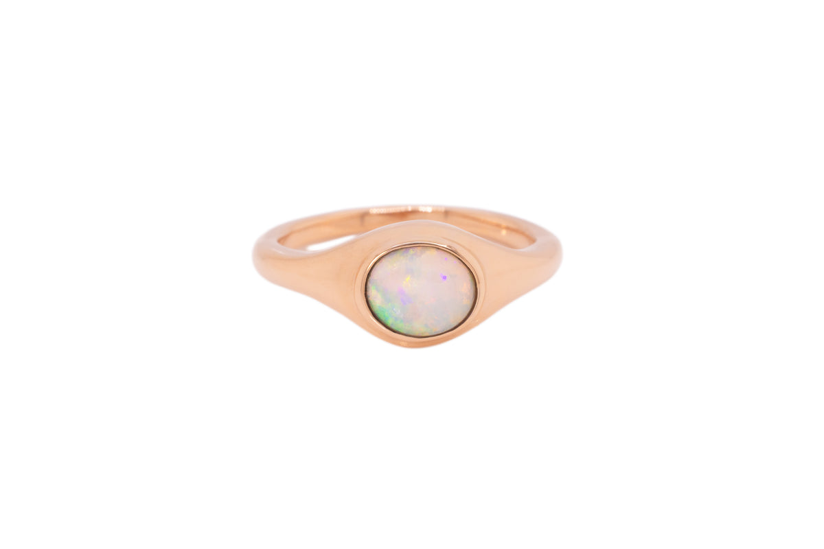 Stephanie — 18kt Rose Gold 0.65 ct Crystal Opal Ring