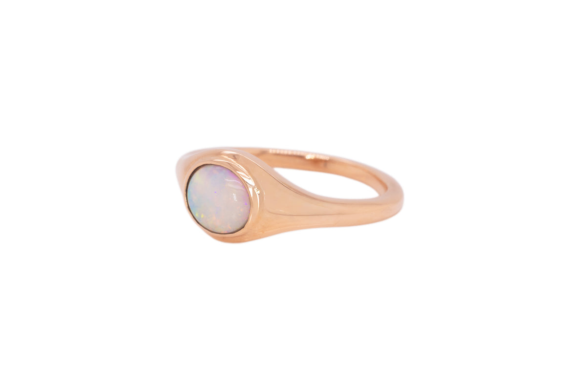 Stephanie — 18kt Rose Gold 0.65 ct Crystal Opal Ring