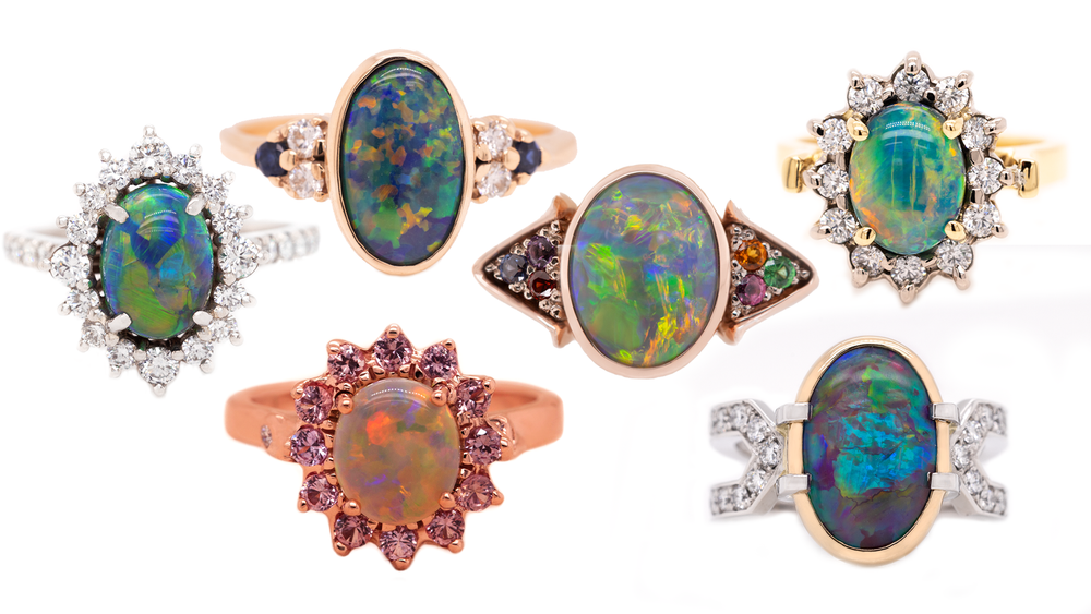 Different Color Opal Rings What You Need to Know About Opal Engagement Rings
