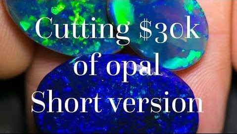 Cutting and pricing $30K worth of black opal
