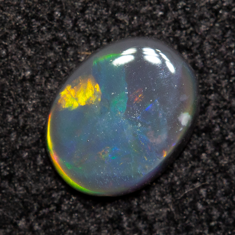 0.16 ct black opal 5x4x1.1mm