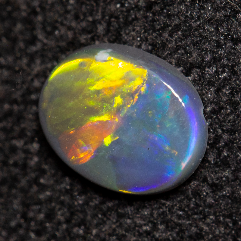 0.16 ct black opal 5x4x1.1mm
