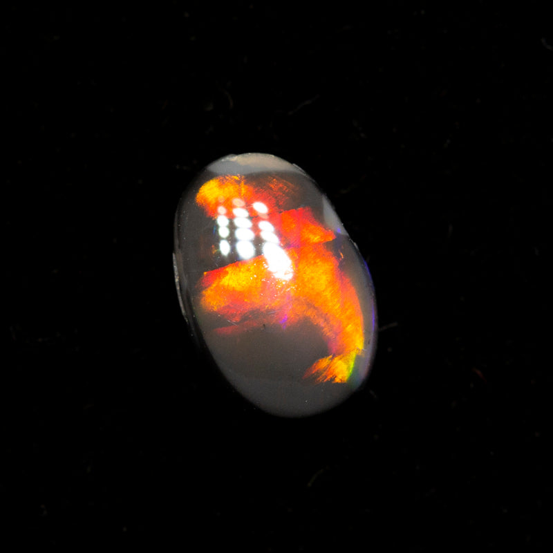 0.17 ct black opal 5.3x3.6x1.5mm