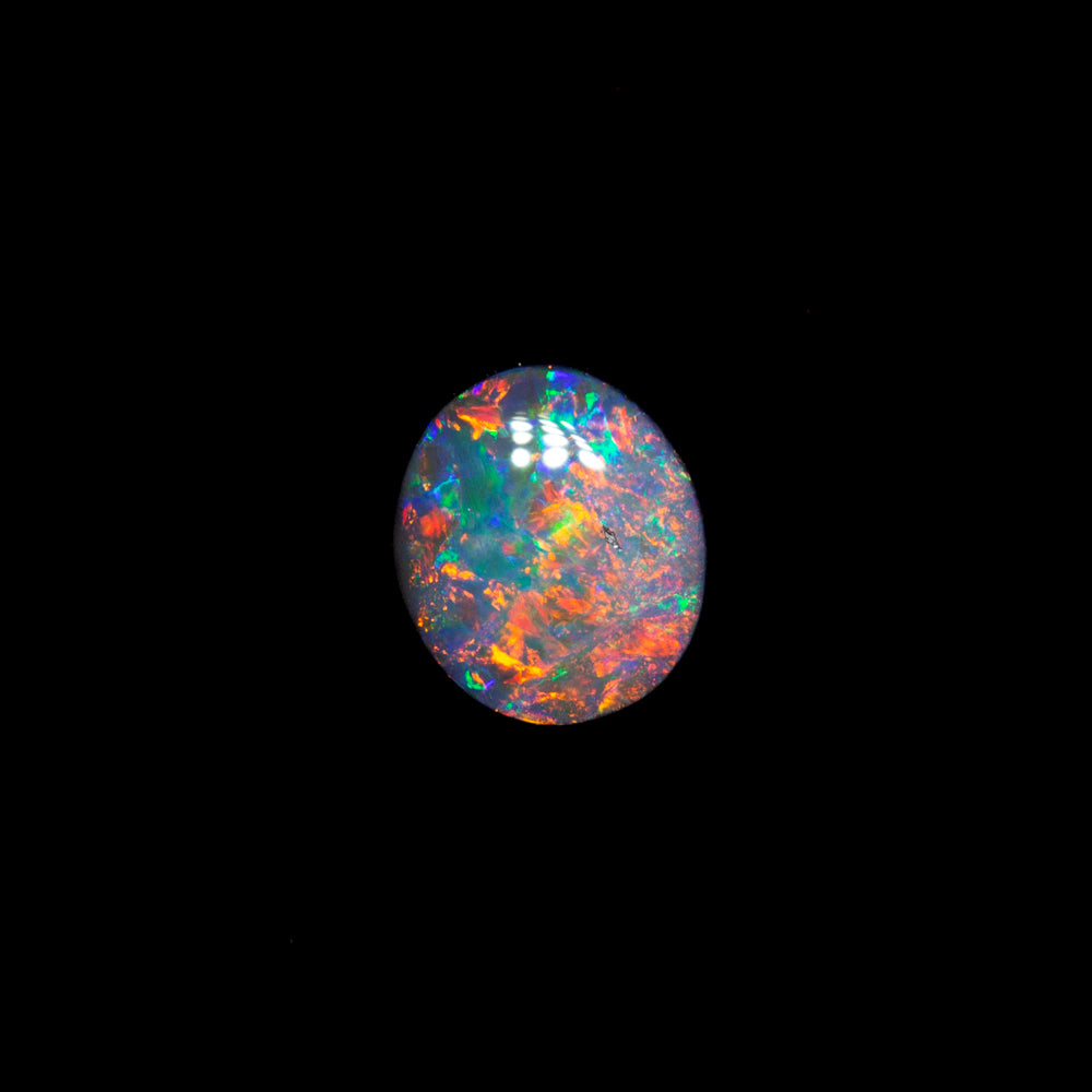 0.22 ct dark opal 5x4.4x1.5mm