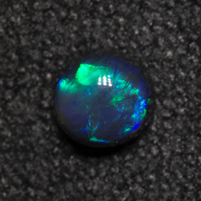 0.23 ct black opal 3.8x3.8x2.5mm