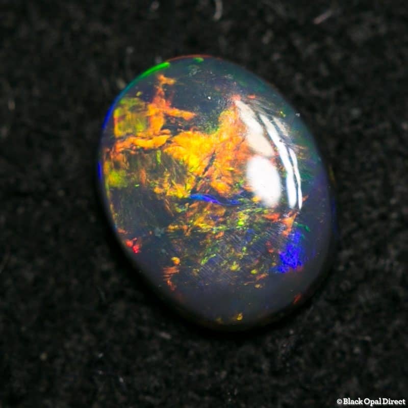 0.23 ct black opal 5x4x1mm