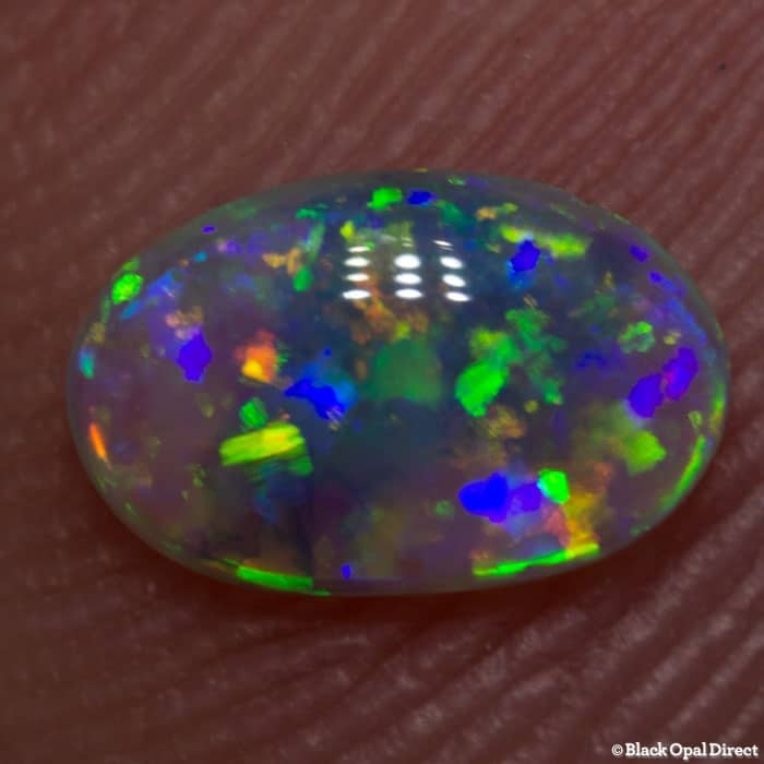0.31 ct semi black opal 6.5x4x2mm