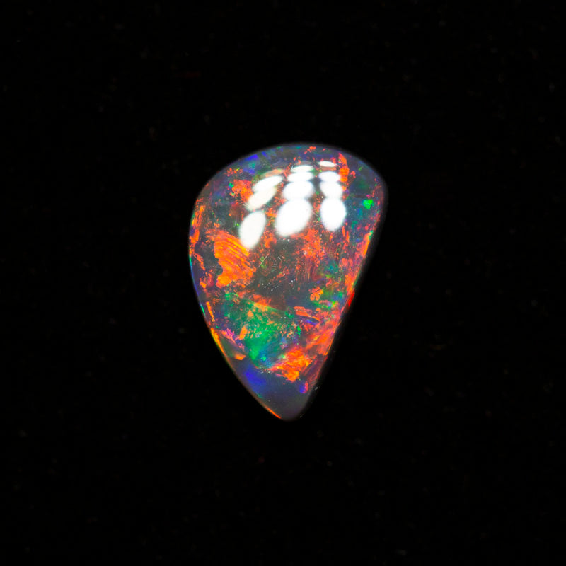 0.32 ct black opal 6.7x4.4x1.9mm