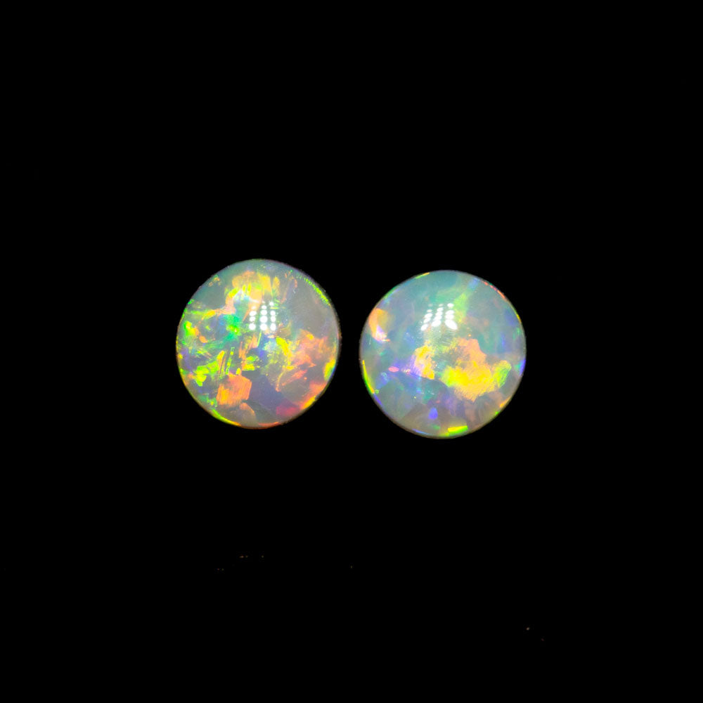 0.32 ct crystal opal pair 3.9x3.7x1.7mm