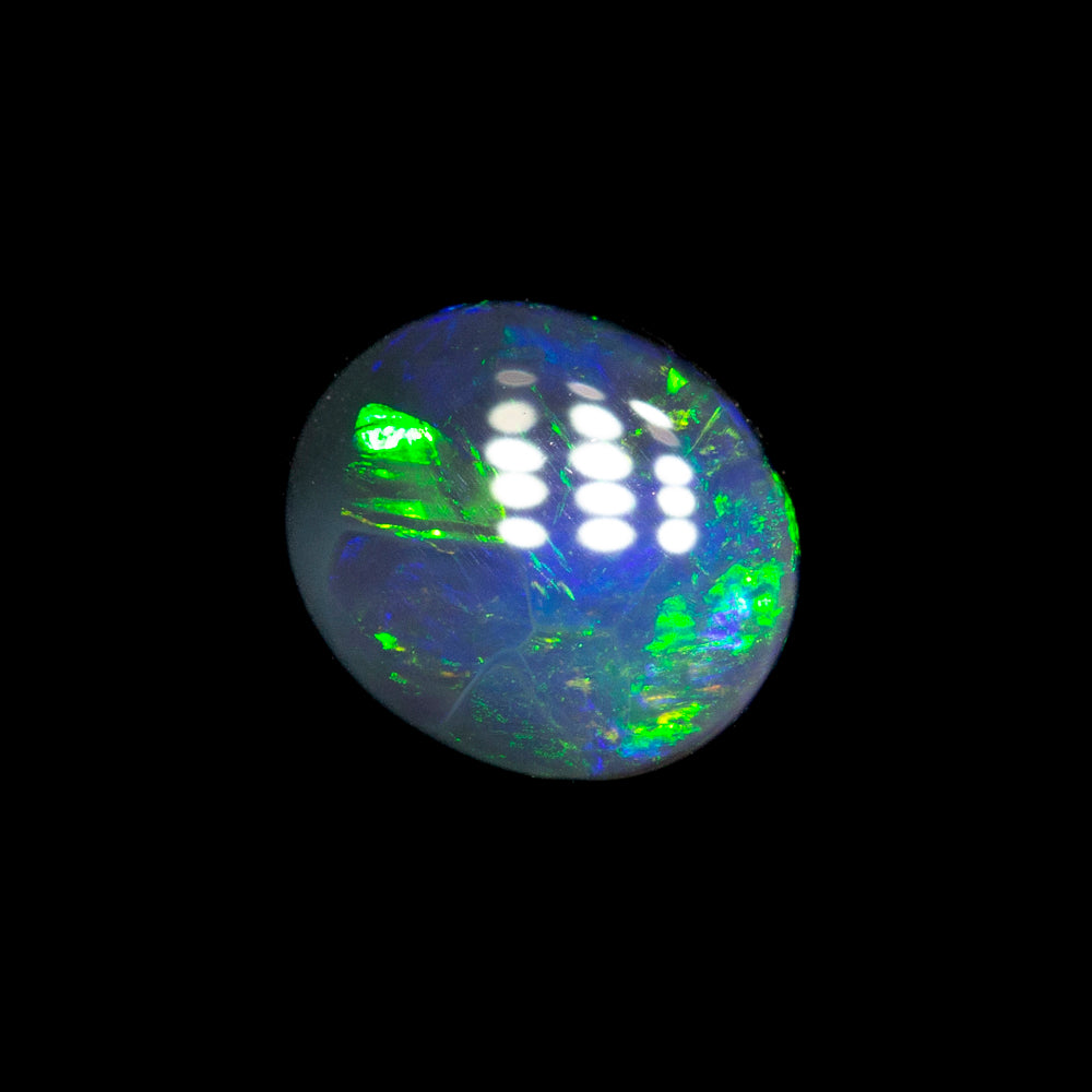 0.34 ct black opal 5.5x4.8x1.9mm