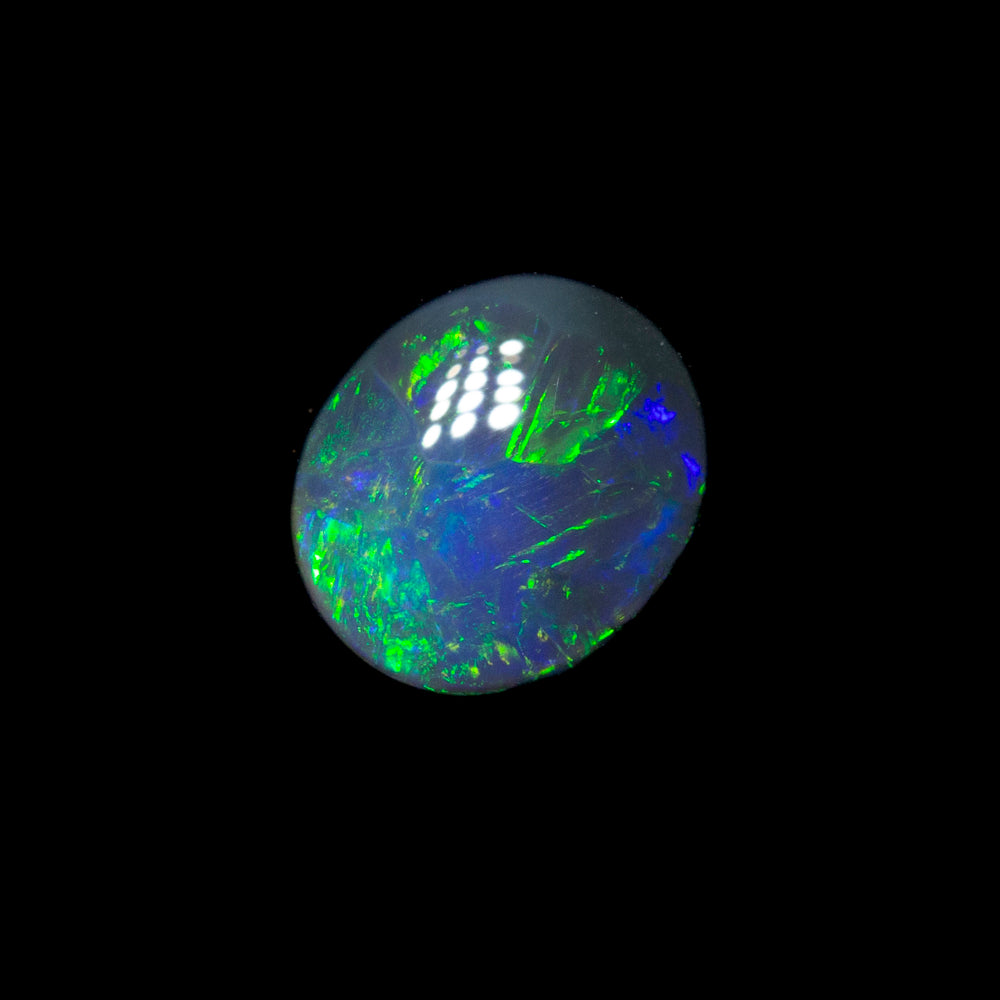 0.34 ct black opal 5.5x4.8x1.9mm