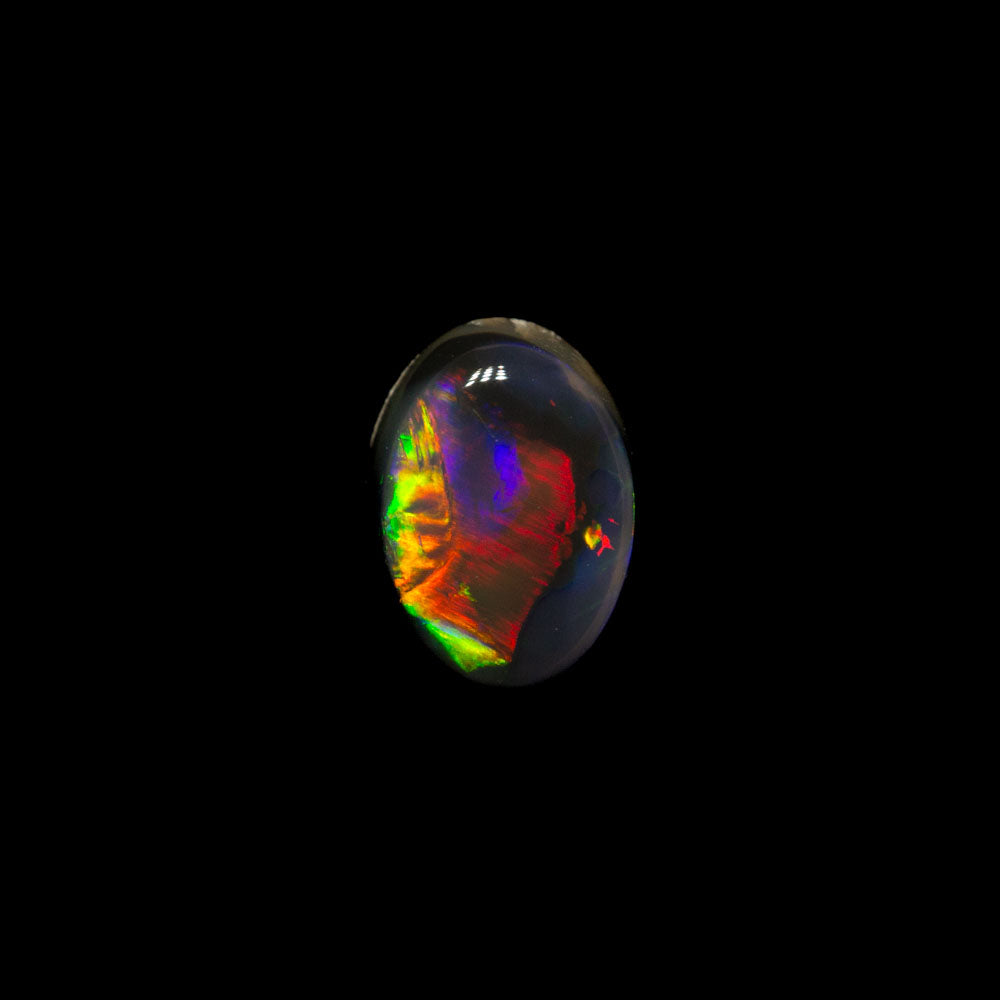 0.37 ct black opal 5.6x4.1x2.3mm