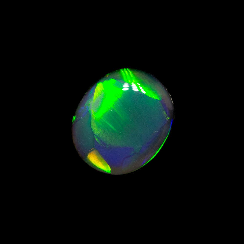 0.37 ct black opal 5.7x4.9x2mm