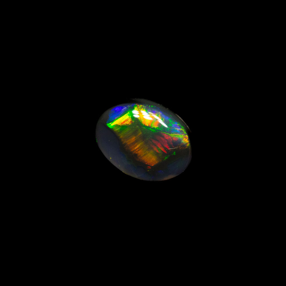 0.37 ct black opal 5.6x4.1x2.3mm