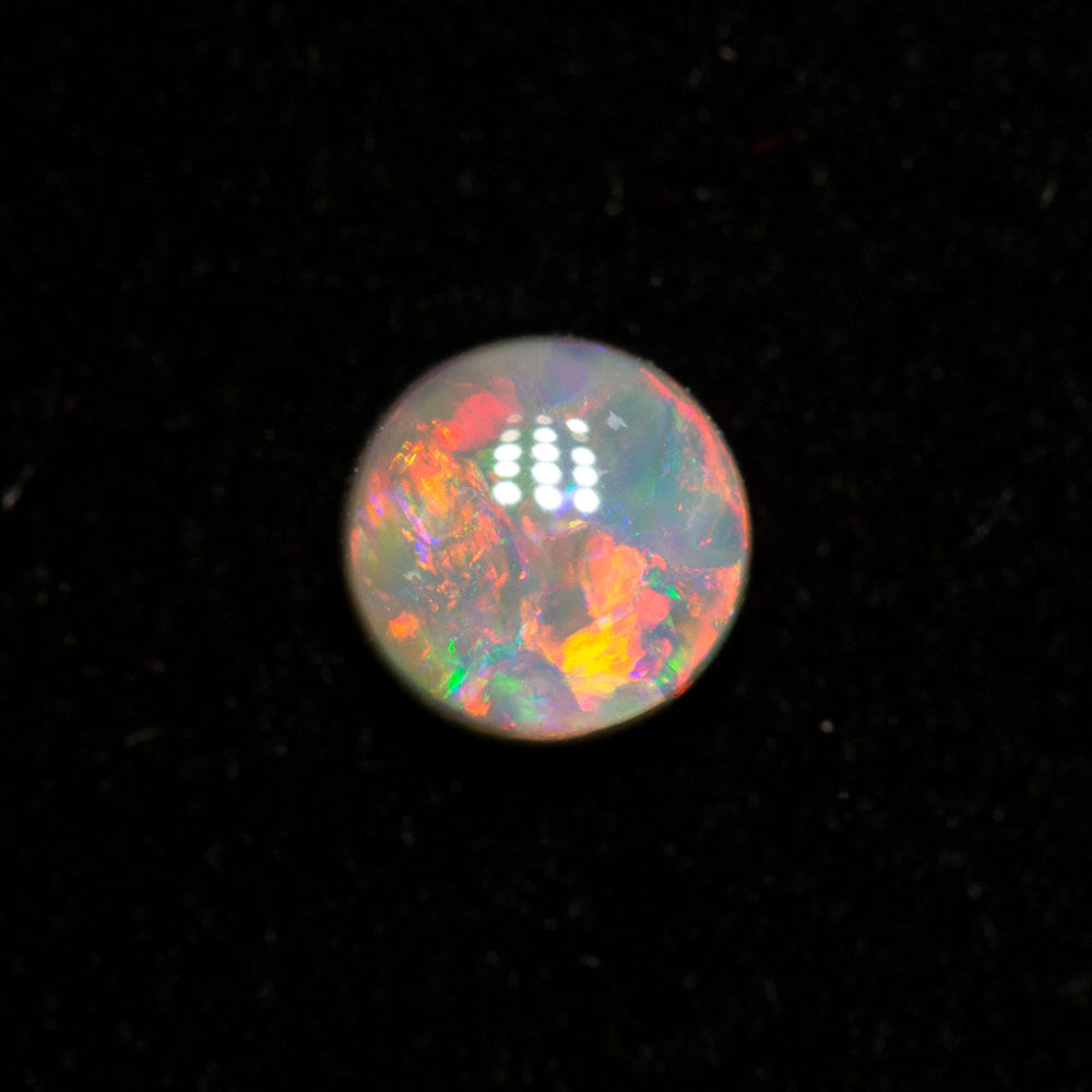 0.39 ct dark opal 4.6x4.6x2.6mm