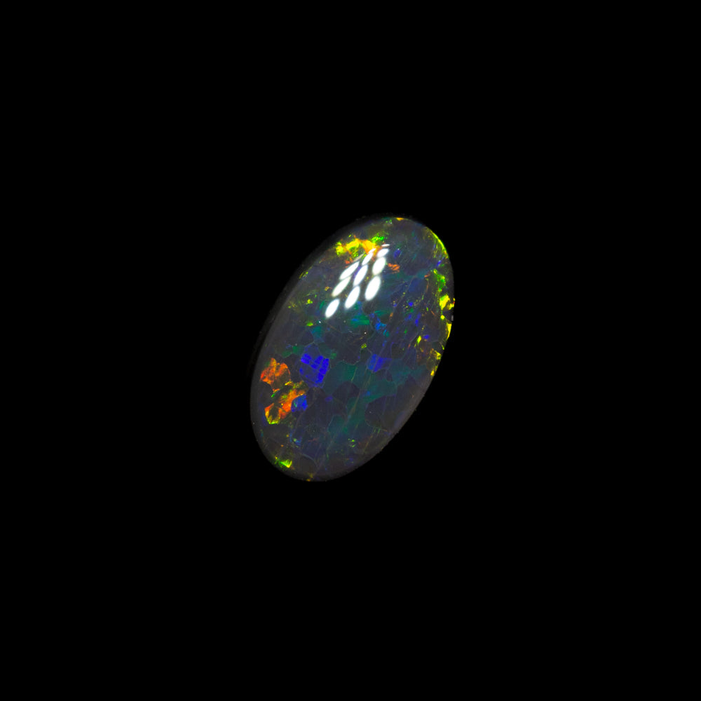 0.40 ct black opal 6.4x4x2.2mm