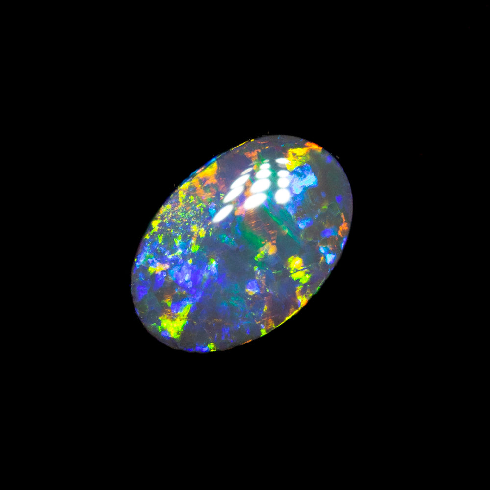0.40 ct black opal 6.3x4.4x2.1mm