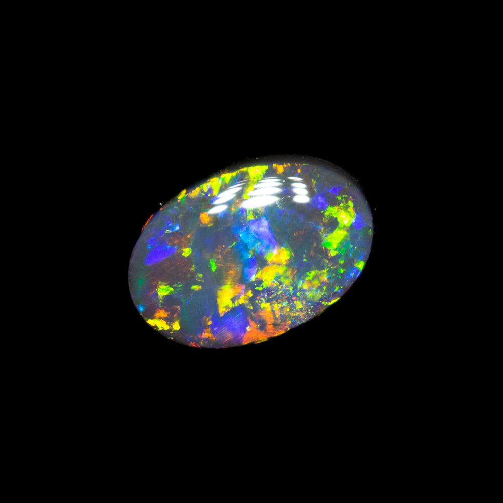 0.40 ct black opal 6.3x4.4x2.1mm