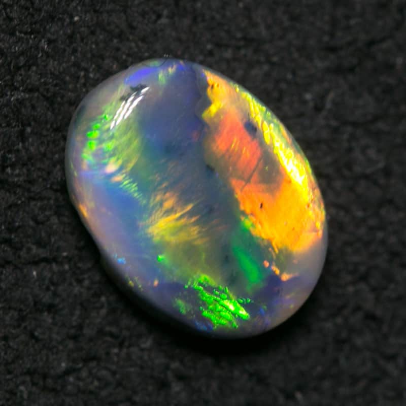 0.41 ct dark opal 6x4.5x2mm