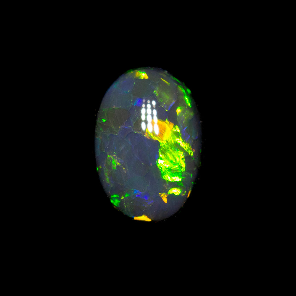 0.42 ct black opal 6.1x4.4x2.5mm