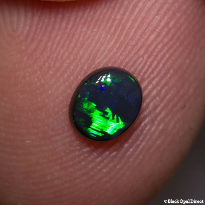 0.42 ct black opal 5.5x5x2mm