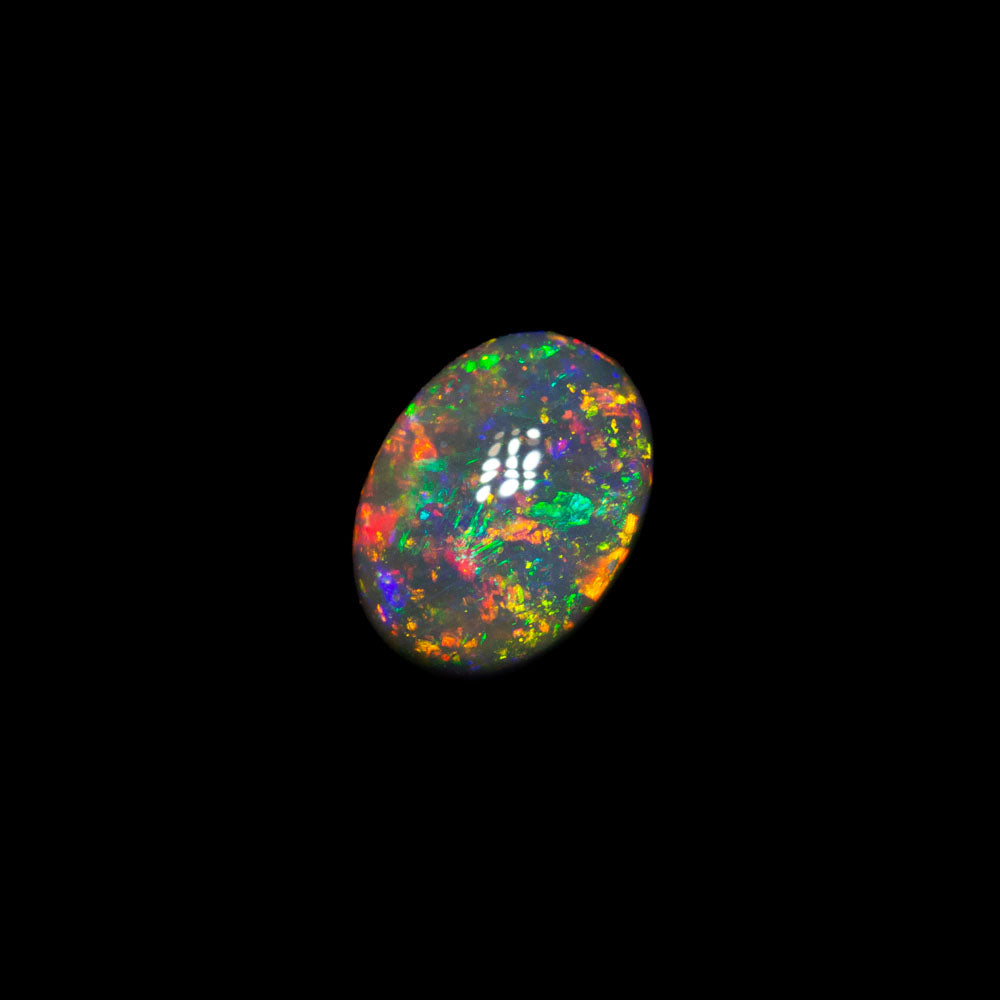 0.43 ct black opal 5.8x4.4x2.8mm