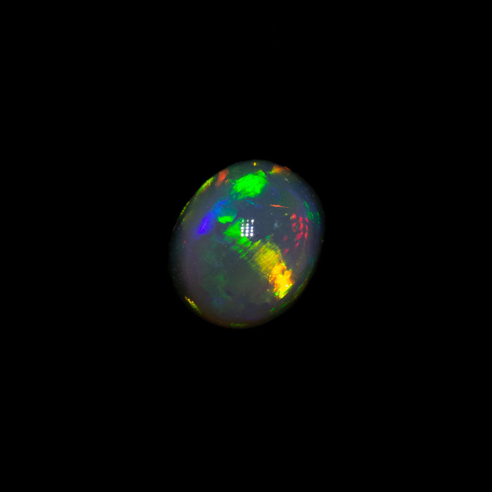 0.43 ct black opal 4.8x4.1x3.4mm