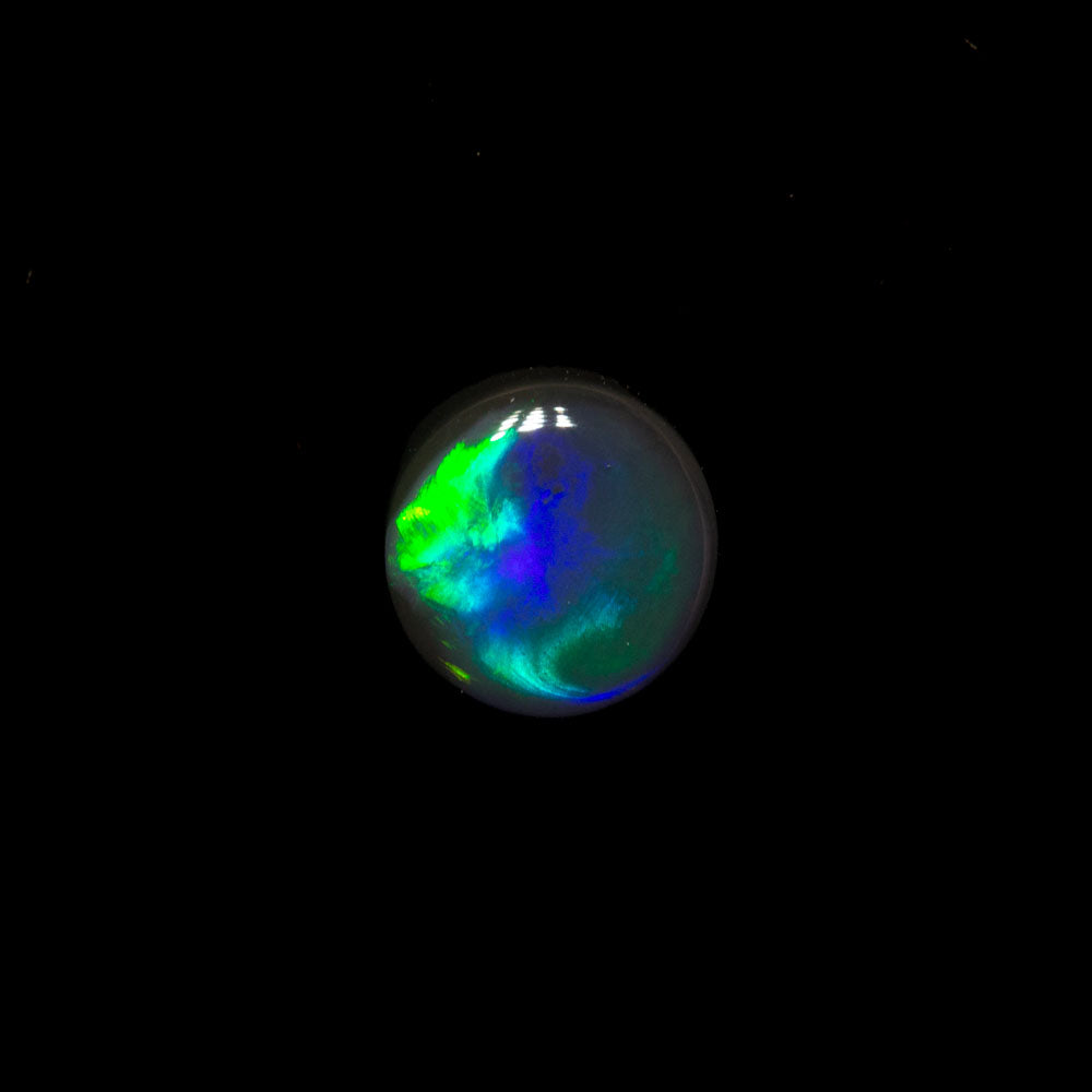 0.43 ct black opal 5.1x5.1x2.2mm