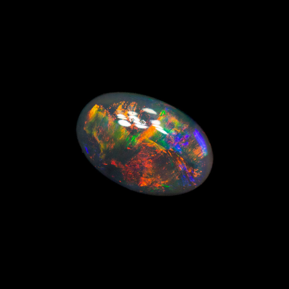 0.44 ct black opal 6.8x4.5x2.1mm