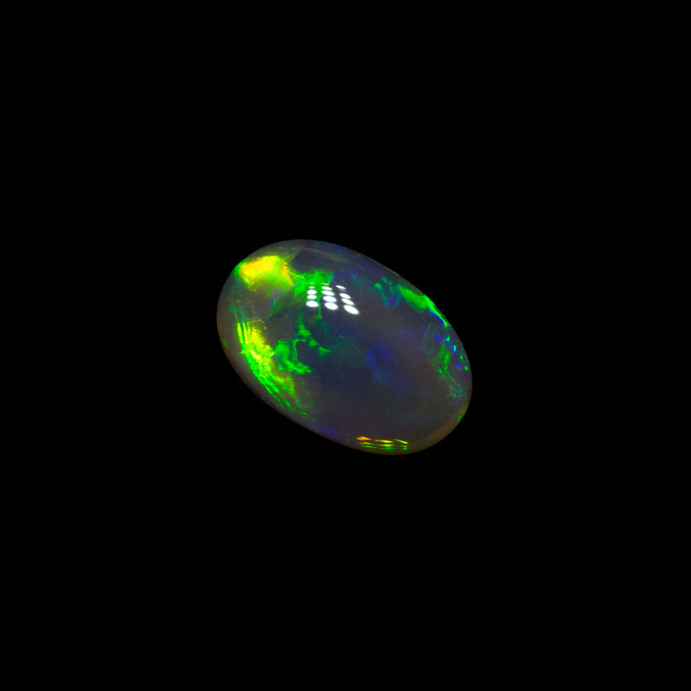 0.45 ct black crystal opal 6.4x4.2x2.7mm