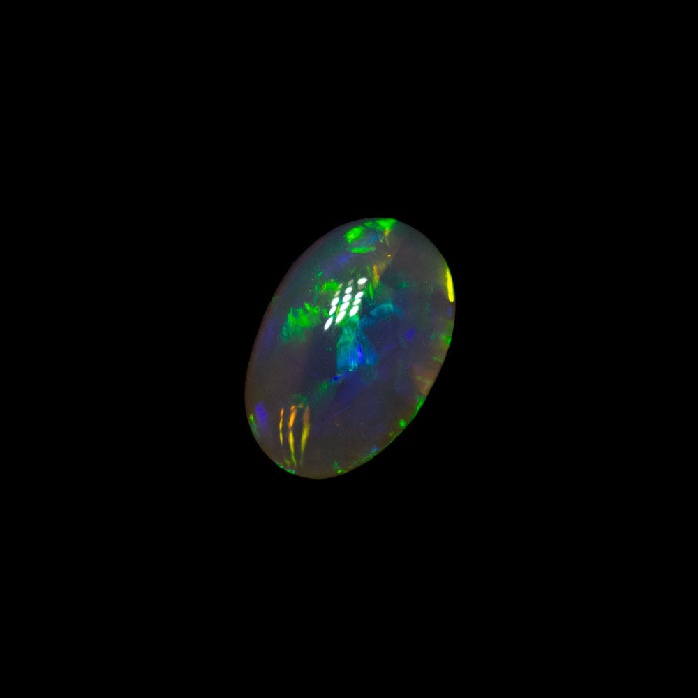 0.45 ct black crystal opal 6.4x4.2x2.7mm