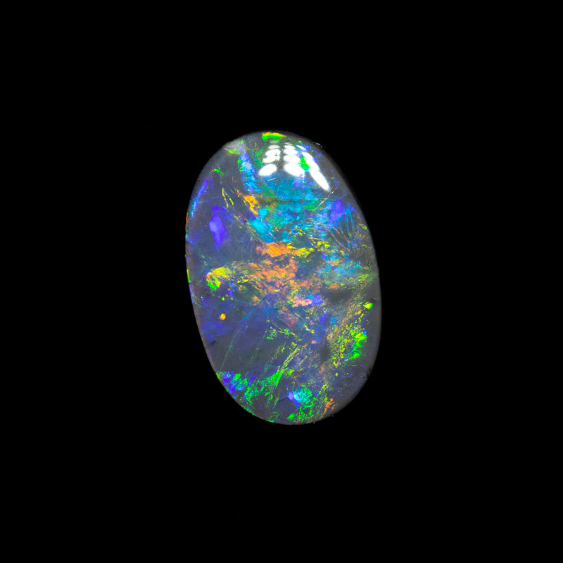 0.46 ct black opal 7.8x5.1x1.7mm