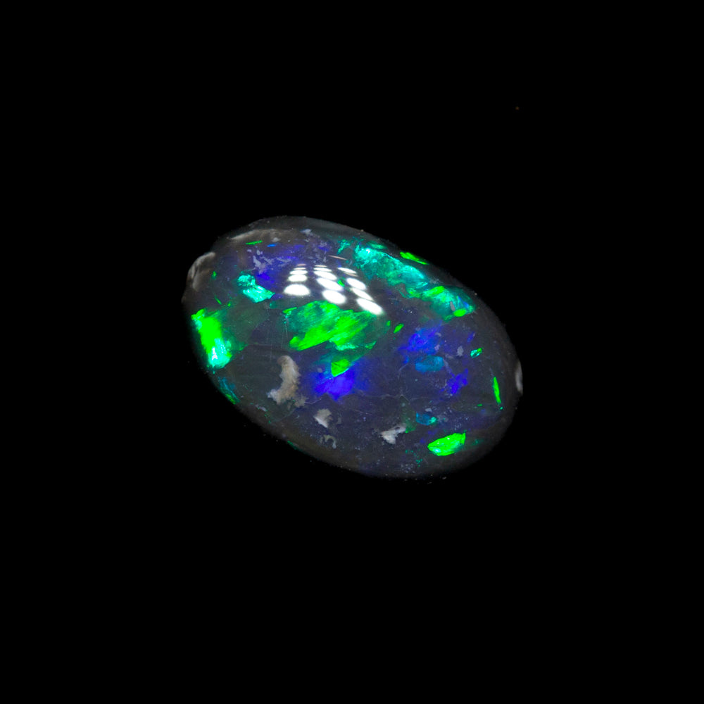 0.46 ct black opal 6.9x4.6x2.2mm