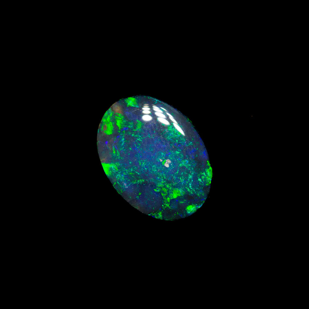 0.46 ct black opal 7x5.2x1.8mm