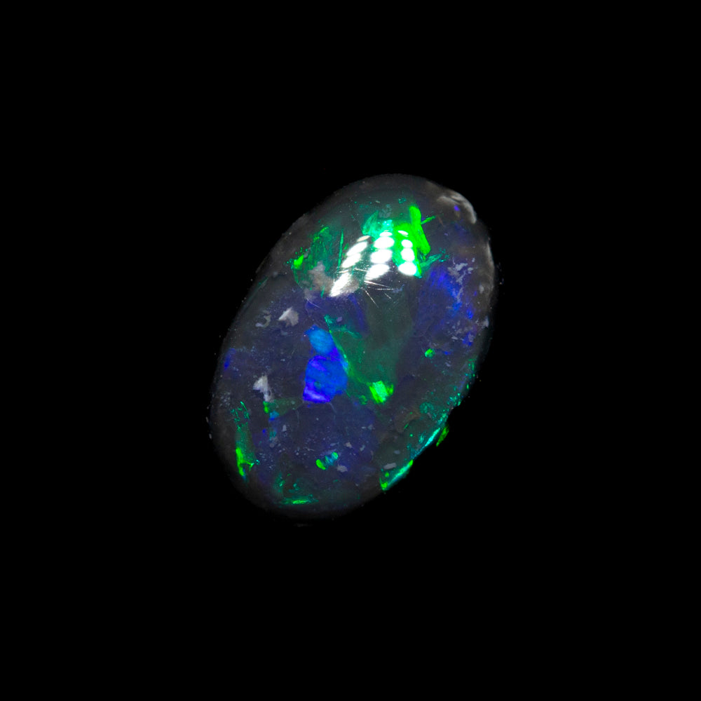 0.46 ct black opal 6.9x4.6x2.2mm